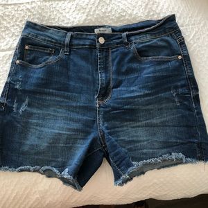 Dark Jean Shorts